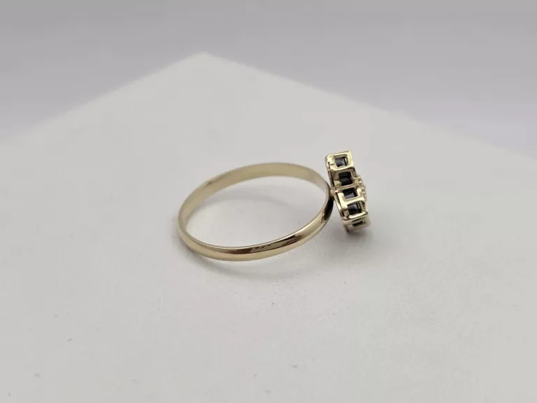 ZŁOTY PIERŚCIONEK Z KONICZYNKĄ MAROKAŃSKĄ - 585 14K R.15 2,00G