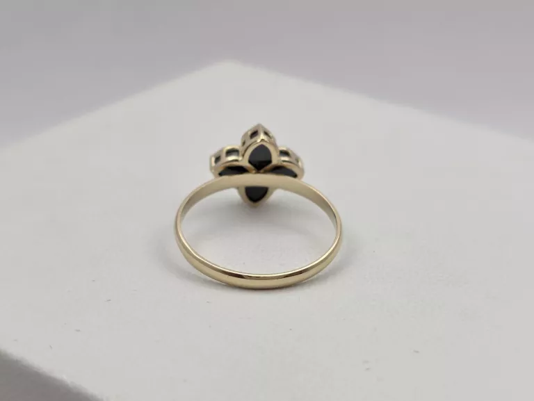 ZŁOTY PIERŚCIONEK Z KONICZYNKĄ MAROKAŃSKĄ - 585 14K R.15 2,00G