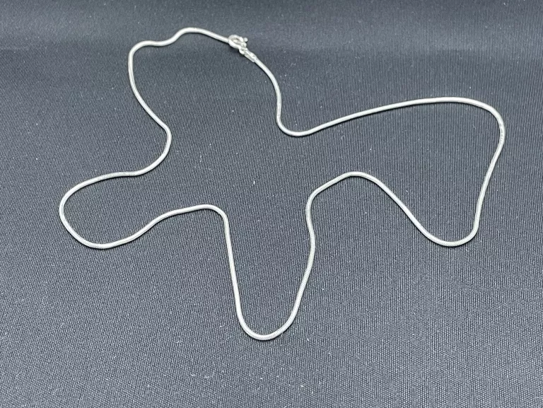 SREBRNY   ŁAŃCUSZEK  ŻMIJKA  925  2,82G  50 CM