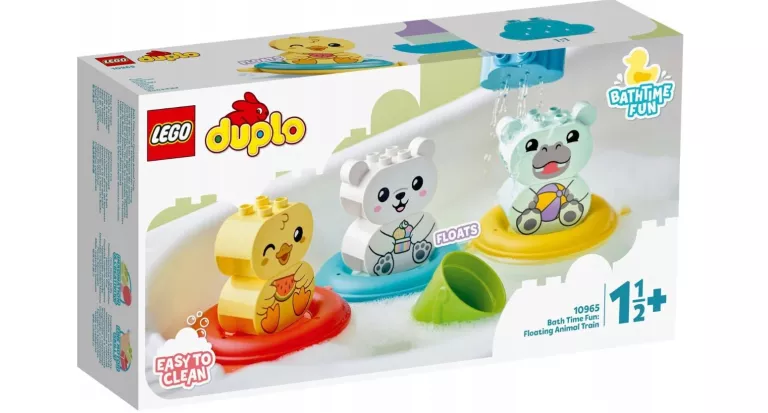 LEGO DUPLO 10965  PŁYWAJĄCY POCIĄG ZE ZWIERZĘTAMI USZKODZONY KARTONIK
