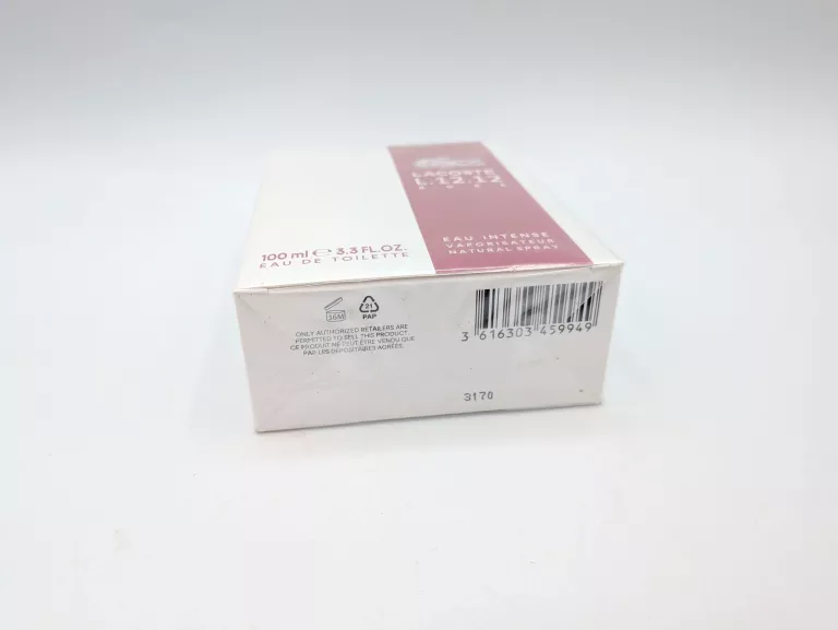 LACOSTE L.12.12 ROSE EAU INTENSE 100 ML WODA TOALETOWA