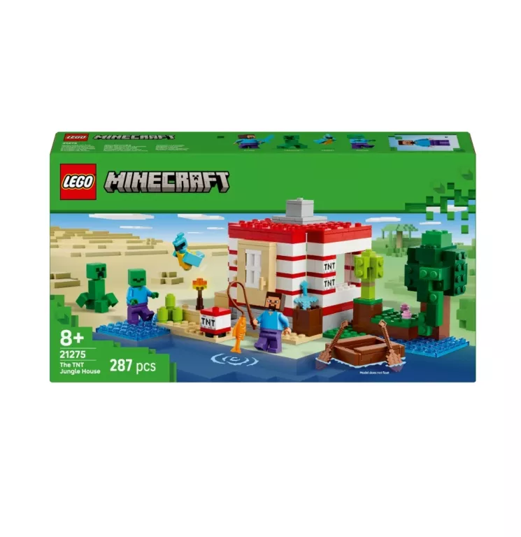 LEGO MINECRAFT 21275 DOM TNT W DŻUNGLI