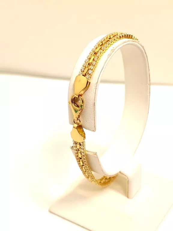 ZŁOTA BRANSOLETKA PR.585 19,5CM