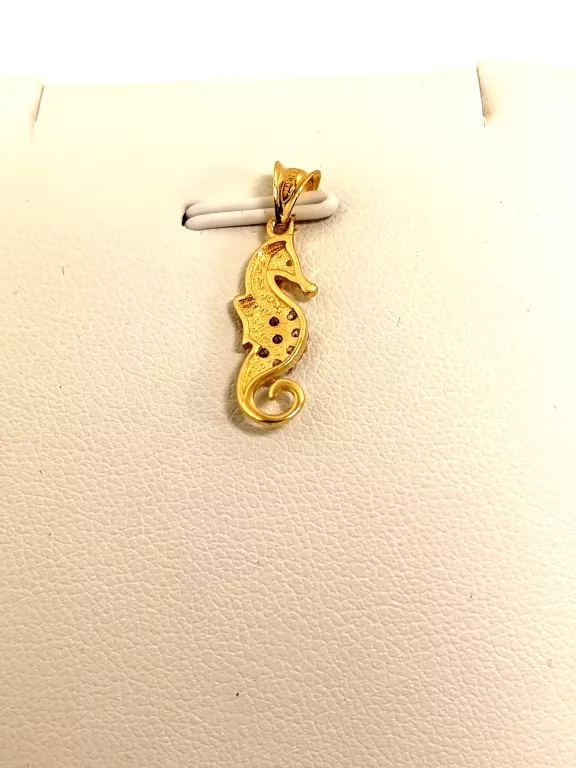 ZŁOTA ZAWIESZKA "KONIK MORSKI: PR.585 0,75G