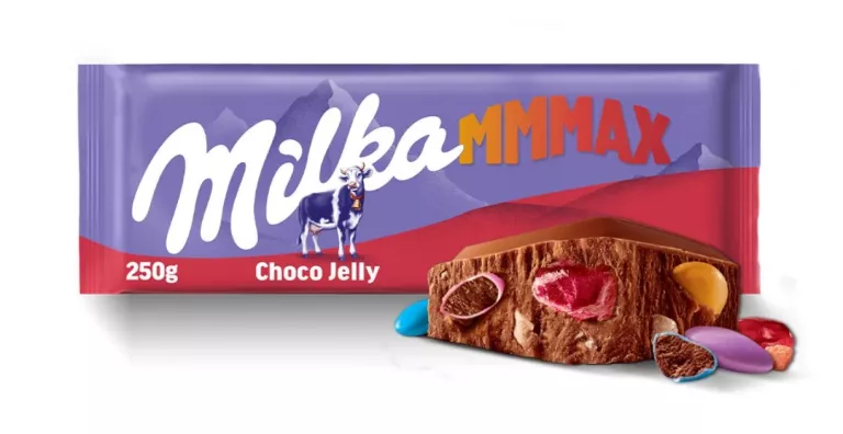 MILKA MMMAX CZEKOLADA MLECZNA CHOCO JELLY 250 G