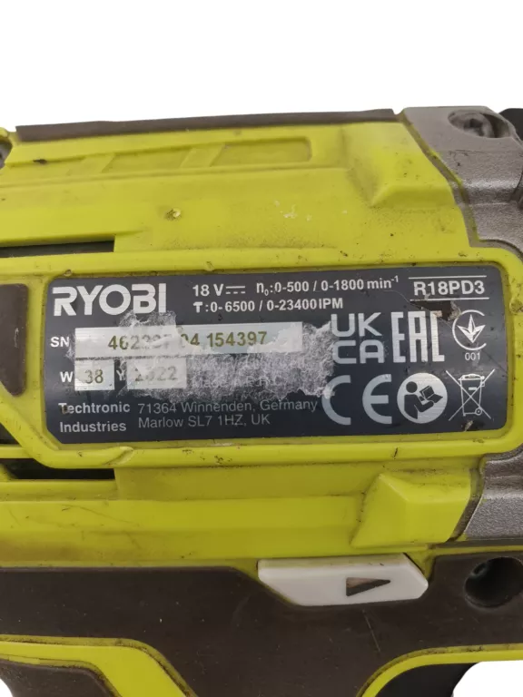 WKRĘTARKA RYOBI R18PD3