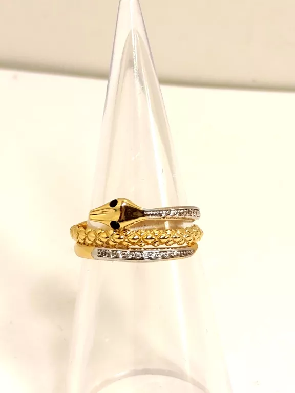 ZŁOTY PIERŚCIONEK "WĄŻ" PR.585 R.20 5,12G