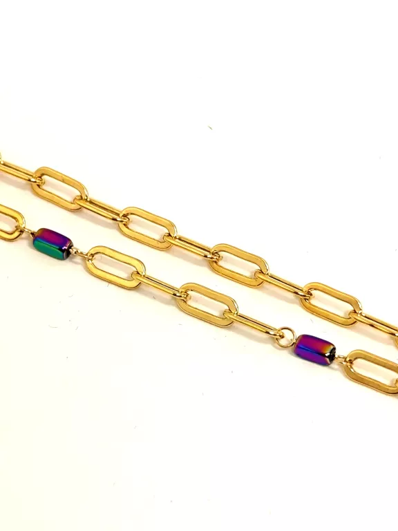 ZŁOTY ŁAŃCUSZEK PR.585 41CM 3,87G