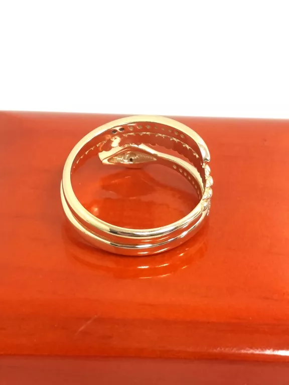 ZŁOTY PIERŚCIONEK "WĄŻ" PR.585 R.20 5,12G