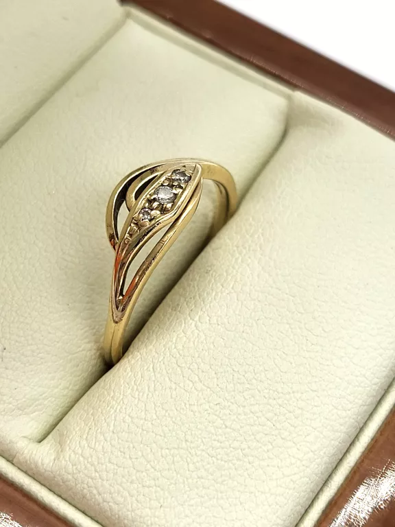 ŚLICZNY ZŁOTY PIERŚCIONEK 2.06G/585