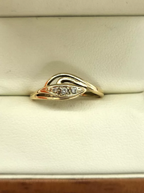 ŚLICZNY ZŁOTY PIERŚCIONEK 2.06G/585