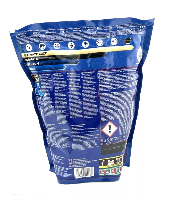 FINISH QUANTUM FRESH KAPSUŁKI DO MYCIA NACZYŃ W ZMYWARCE 832 G (80 SZTUK)