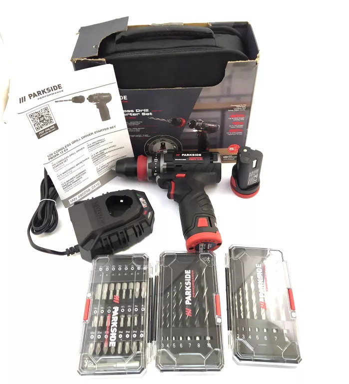 PARKSIDE AKU WIERT-WKRĘT. 35NM/12V +2X AKU 2AH + ŁAD. 2,4A/50W PBSPA 12 E4