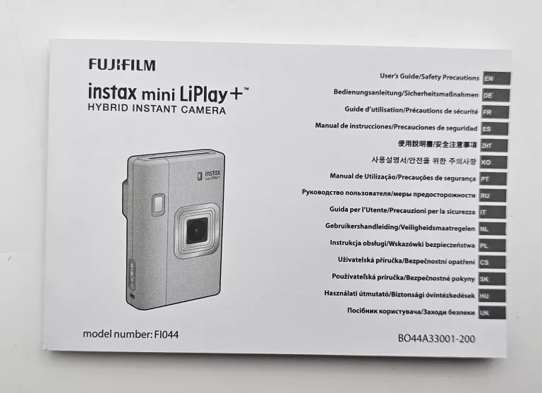 APARAT FUJIFILM INSTAX LIPLAY+ NOCNY GRANAT