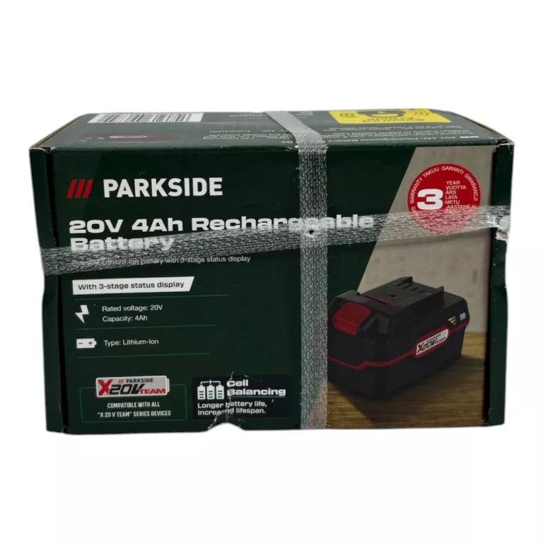 AKUMULATOR PARKSIDE 20V 4AH ZIELONY