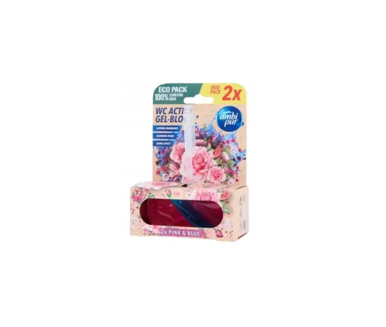 KOSTKA TOALETOWA DO WC AMBI PUR PINK & BLUE 2 X 45 G