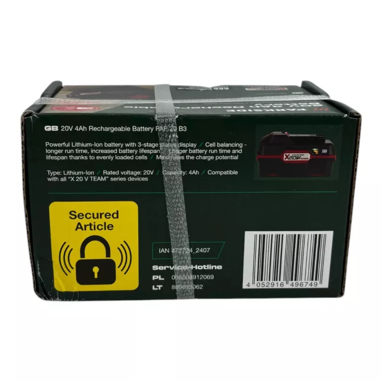 AKUMULATOR PARKSIDE 20V 4AH ZIELONY