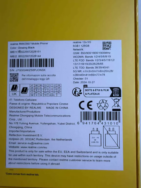 TELEFON REALME  12X 6/128 GB.