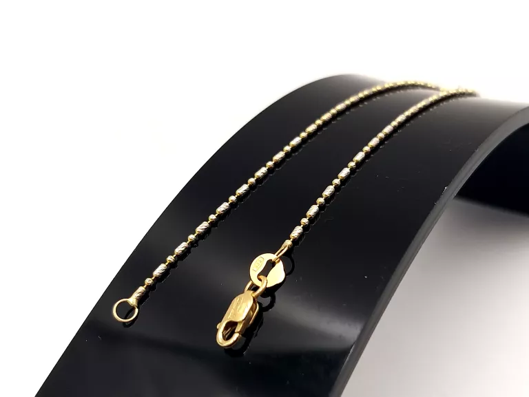 ZŁOTA BRANSOLETKA KULECZKI 585 1,27 G 18.5 CM