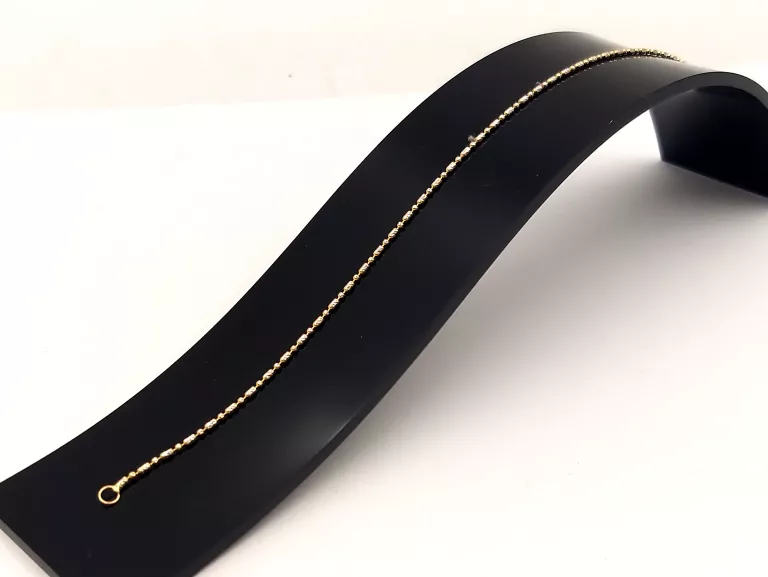 ZŁOTA BRANSOLETKA KULECZKI 585 1,27 G 18.5 CM