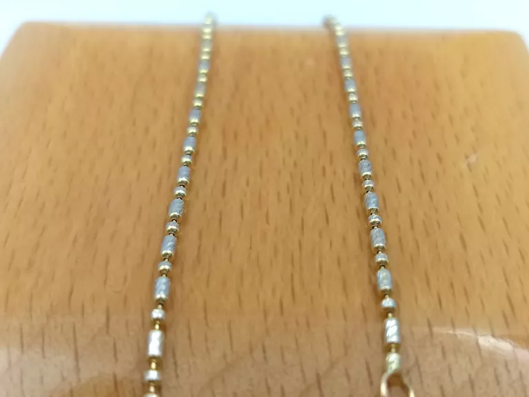 ZŁOTA BRANSOLETKA KULECZKI 585 1,27 G 18.5 CM