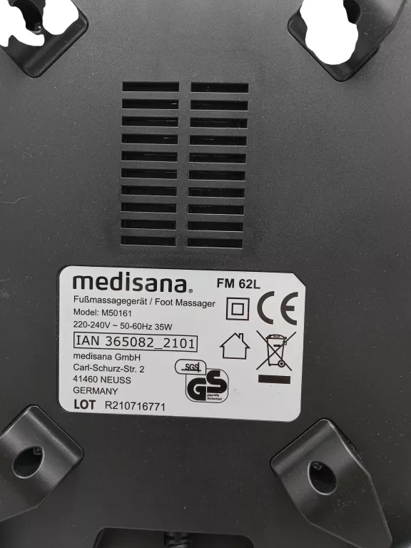 MASAŻER DO STÓP SHIATSU FM 62-L Z FUNKCJĄ GRZANIA MEDISANA