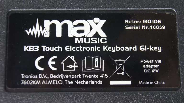 KEYBOARD MAX MUSIC KB3 61 KLAWISZY KOMPLET