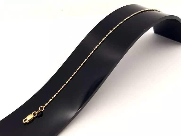 ZŁOTA BRANSOLETKA KULECZKI 585 1,27 G 18.5 CM