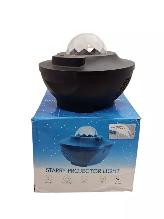 LAMPA STARRY PROJECTOR PROJEKTOR GWIAZD PUDEŁKO