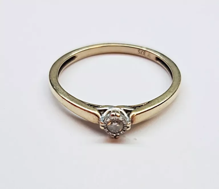 WYRÓB JUBILERSKI UŻYWANY PIERSCIONEK 375/1.22G/R:14