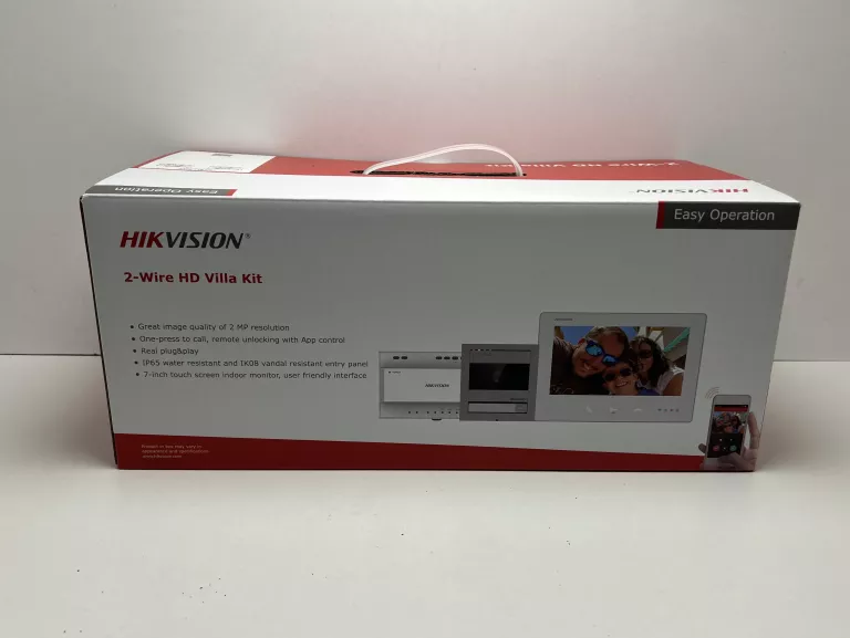 ZESTAW WIDEODOMOFONOWY HIKVISION DS-KIS704EY STAINLESS STEEL