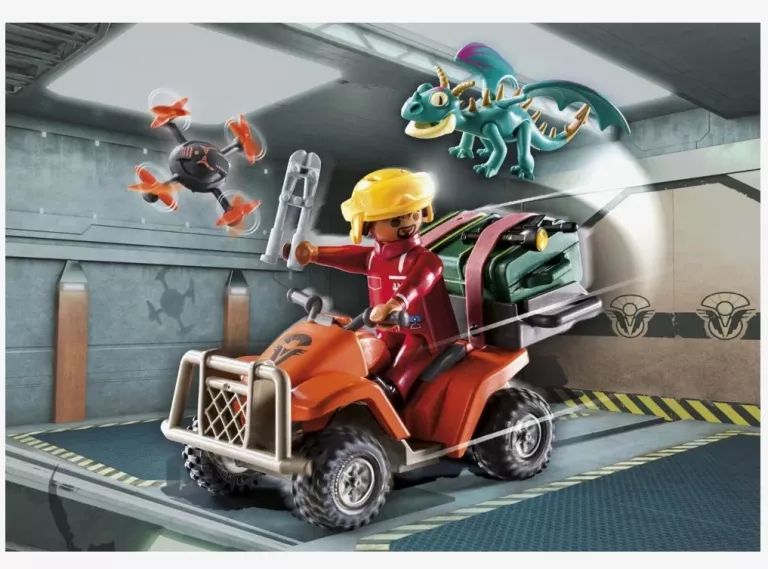 PLAYMOBIL - DRAGONS THE NINE REALMS QUAD ICARIS + MAŁY SMOK + FIGURKA 7108