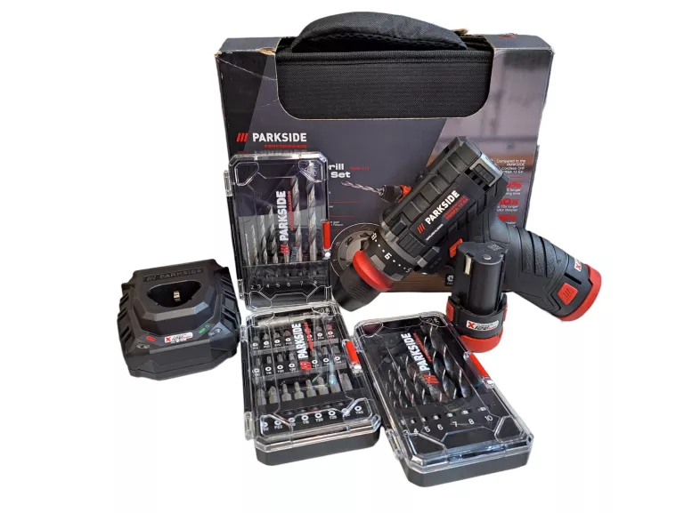 WIERTARKO-WKRĘTARKA PARKSIDE PBSPA 12 E4 12V 2XBAT.2AH AKCESORIA