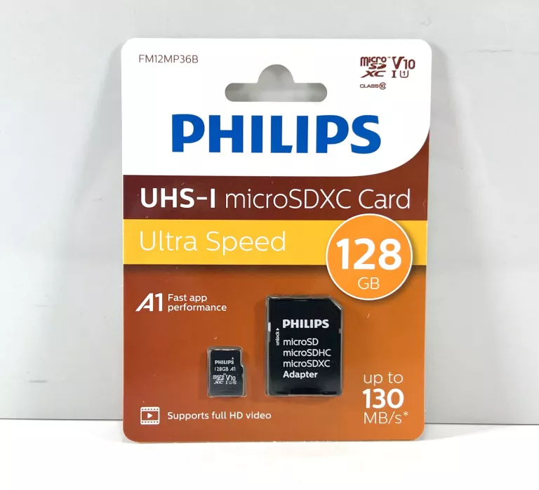 PHILIPS KARTA PAMIĘCI UHS-I MICROSDXC ULTRA SPEED 128GB 130MB/S