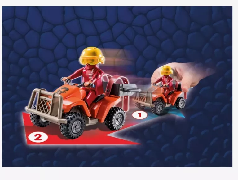 PLAYMOBIL - DRAGONS THE NINE REALMS QUAD ICARIS + MAŁY SMOK + FIGURKA 7108