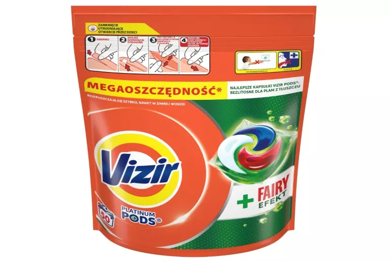 VIZIR KAPSUŁKI DO PRANIA Z FAIRY 50 SZT