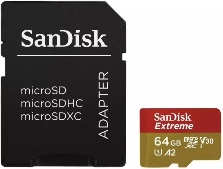 SANDISK 64 GB MICRO SD XC UHS3 EXTREME 160MB/S V30