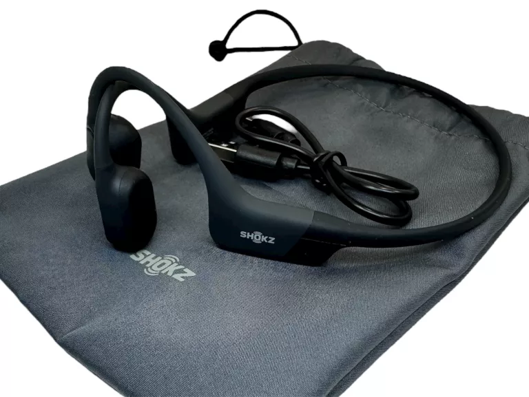SŁUCHAWKI BEZPRZEWODOWE Z PRZEWODNICTWEM KOSTNYM SHOKZ OPENRUN BLACK USB-C
