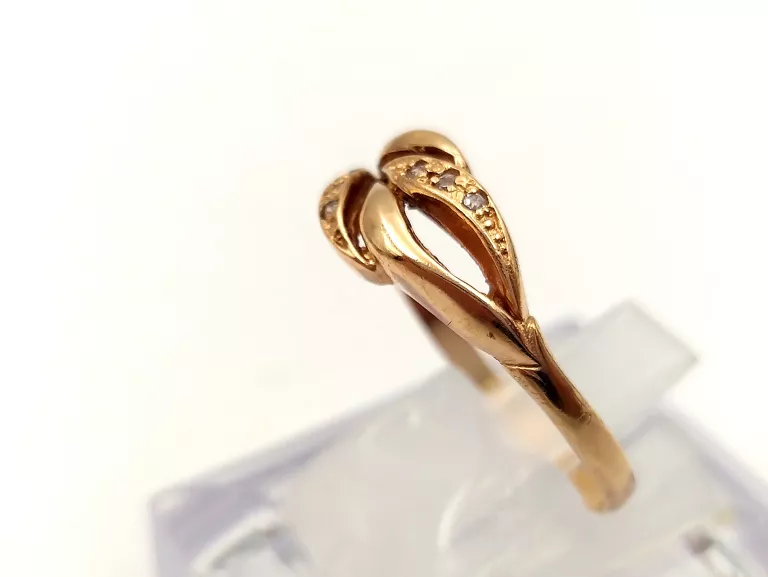 ZŁOTY PIERŚCIONEK Z CYRKONIAMI 585 2,48G R 27