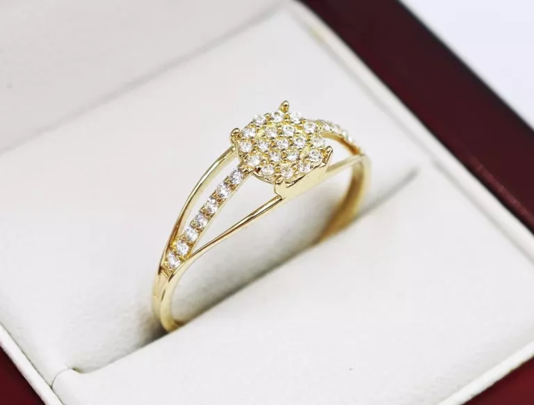 ZŁOTY PIERŚCIONEK 585