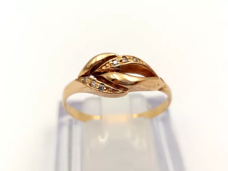 ZŁOTY PIERŚCIONEK Z CYRKONIAMI 585 2,48G R 27