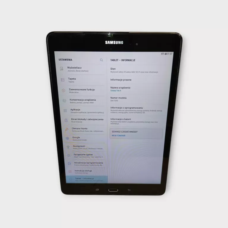 TABLET  SAMSUNG GALAXY TAB A T550 2/16