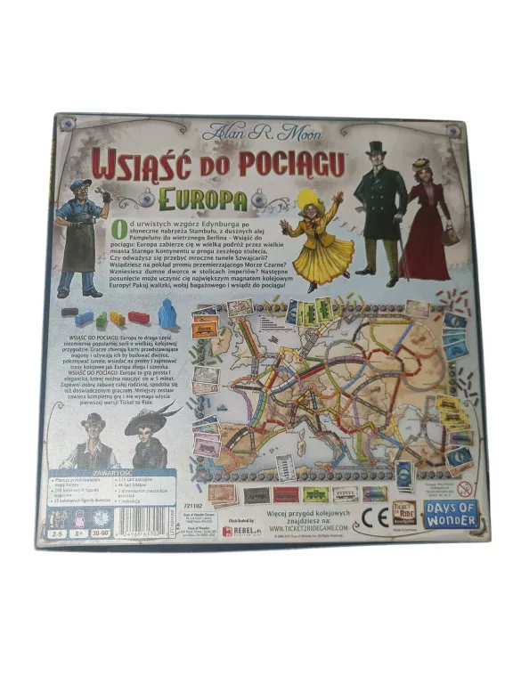 GRA PLANSZOWA WSIĄŚĆ DO POCIĄGU: EUROPA REBEL