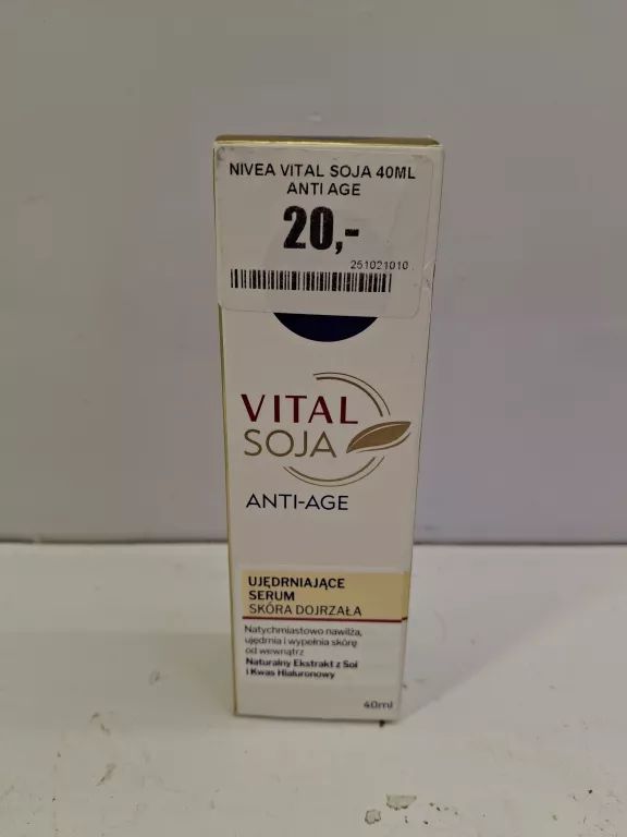 NIVEA VITAL SOJA 40ML ANTI AGE