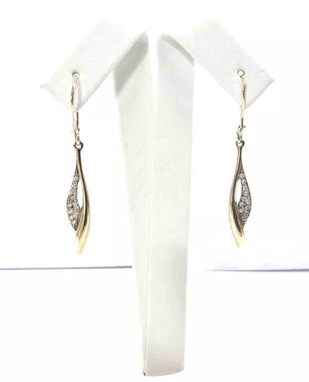 ZŁOTE KOLCZYKI Z CRYKONIAMI 333 2,71G 8K