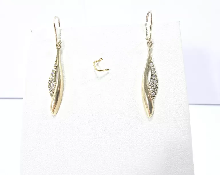 ZŁOTE KOLCZYKI Z CRYKONIAMI 333 2,71G 8K