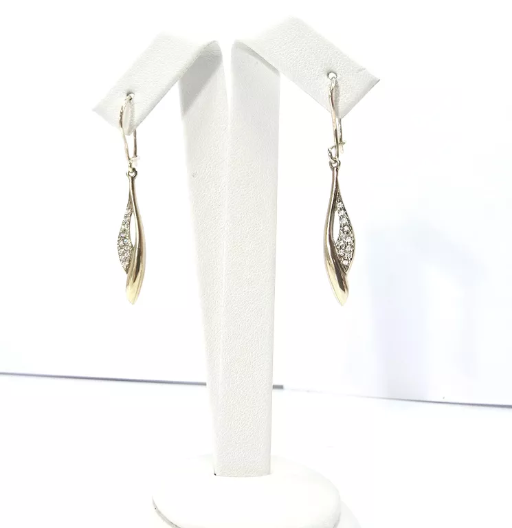 ZŁOTE KOLCZYKI Z CRYKONIAMI 333 2,71G 8K