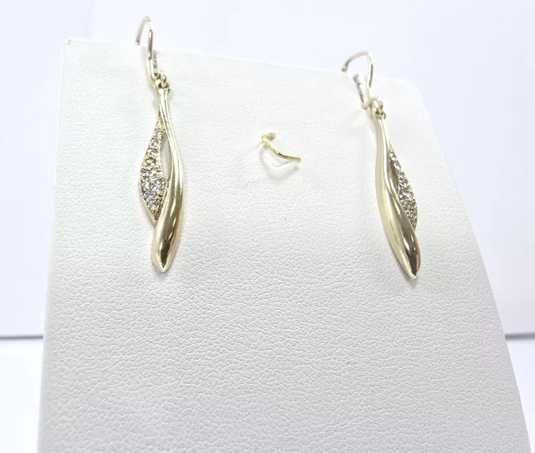 ZŁOTE KOLCZYKI Z CRYKONIAMI 333 2,71G 8K