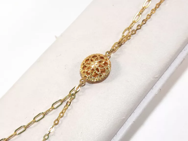 ZŁOTA BRANSOLETKA P375 1,39G 19CM