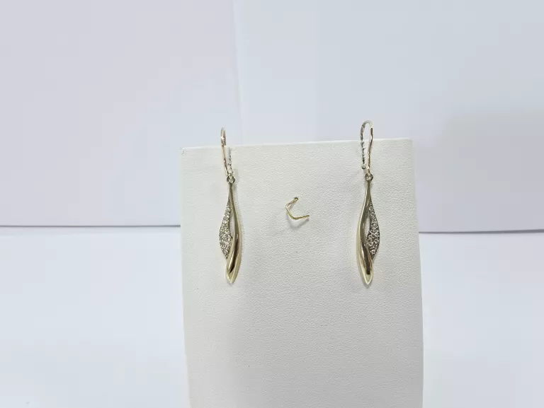 ZŁOTE KOLCZYKI Z CRYKONIAMI 333 2,71G 8K